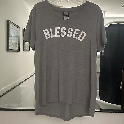 Buy Woman’s Grey  Blessed  Modern Lux Tshirt XXL  Soft Light Weight • 3.15£