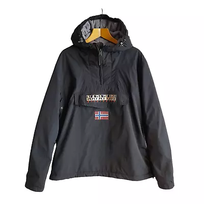 Buy NAPAPIJRI Jacket Mens XXL 2XL Black Rainforest Winter Pull On Fleece Lined Hood • 89£
