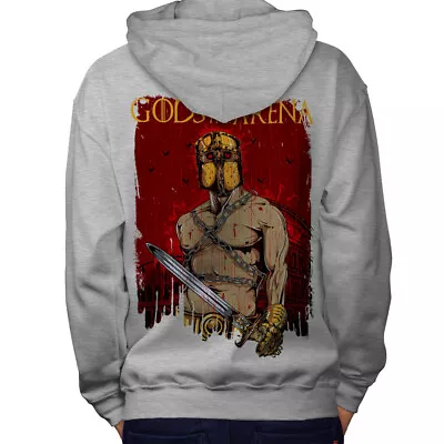 Buy Wellcoda Gods Of The Arena Mens Hoodie, Sparta Design On The Jumpers Back • 25.99£