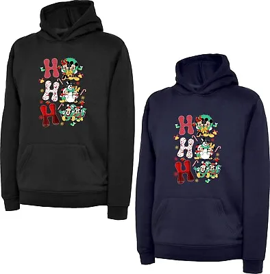 Buy HO HO HO Mickey Mouse Merry Christmas Hoodie Santa Candy Stick Xmas Gift Top • 20.99£