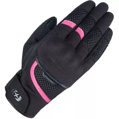 Buy Oxford Ladies Brisbane Motorcycle Motorbike Summer Gloves - Black / Pink • 29.99£