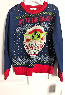 Buy Jumping Beans: Star Wars (Mandalorian Child) Christmas Knitted Kids Sweater Sz-4 • 16.57£