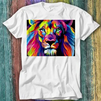 Buy Banksy Rainbow Lion Graffiti Pop Art Painting T Shirt Top Tee 409 • 6.70£