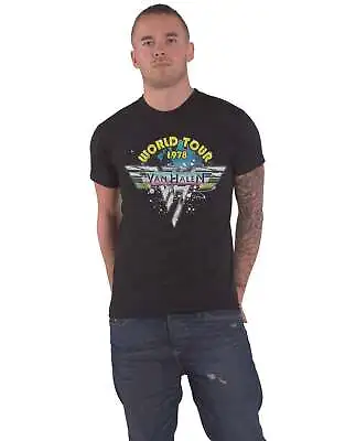Buy Van Halen T Shirt World Tour 78 Full Colour Band Logo New Official Mens Black • 15.95£