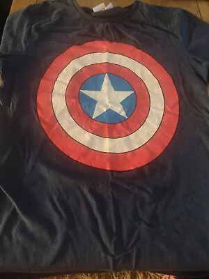 Buy Marvel Captain America T Shirt Age 12 To 13 • 2.99£
