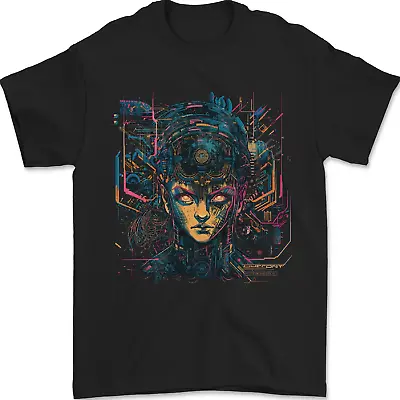 Buy Futuristic Cyberpunk Girl Crypto Alien, Mens T-Shirt 100% Cotton • 8.49£