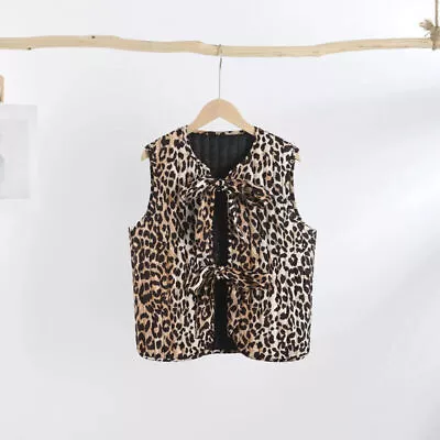 Buy Leopard Print Bows Waistcoat Vest 2024 • 15.59£