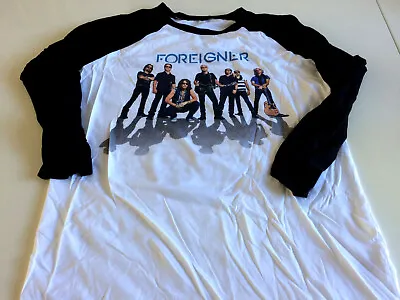 Buy FOREIGNER 2016 European Tour  3/4 SLEEVE T SHIRT Small Mens New • 2.99£