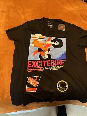 Buy Excitebike T-Shirt White (SIZE 2 XL) Primark - NEW With Tag - Retro Nintendo NES • 14£