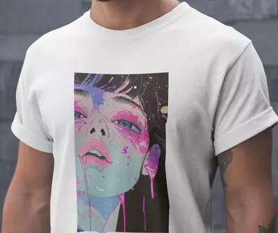 Buy Punk Girl T Shirt - Artsy - Cyberpunk - Futuristic - %100 Cotton • 12.95£