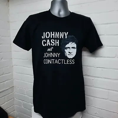 Buy (M) Johnny Cash T-shirt Not Johnny Contacless In Black. Conspiratee. Keep Cash.  • 15£