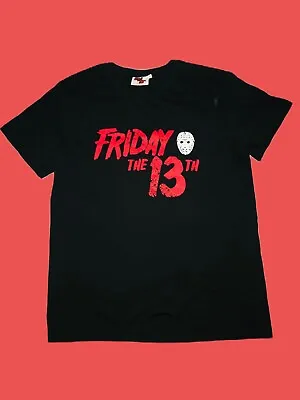 Buy Mens T Shirt Friday The 13 Th XL Black Cool T Shirt 100 % Cotton • 5.45£