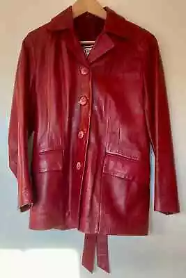 Buy Vera Pelle - Norma Della Legge - Womens Leather Jacket Made In Italy - Size 10 • 29£
