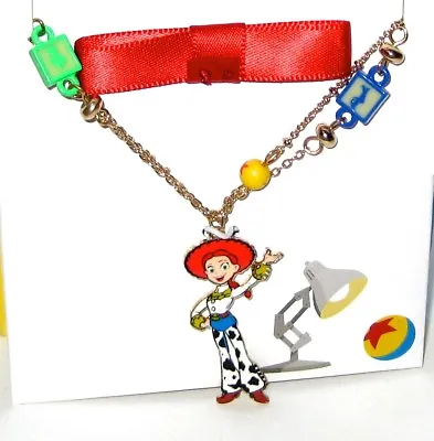 Buy Disney Park Authentic✿ Toy Story Pixar Jessie Ball Blocks Double Necklace 17-20  • 14.16£