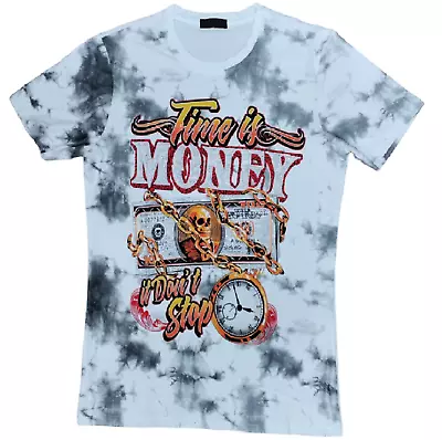 Buy Men's Printed TShirts Time Is Money Top Mens Cotton Tee T-Shirt Summer Casual • 15.99£