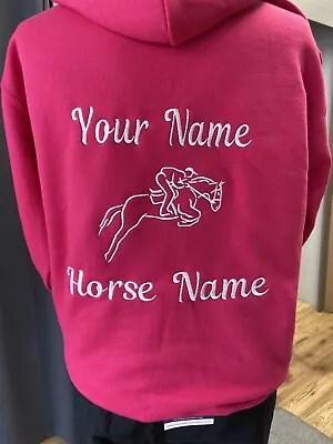 Buy Personalised Hoodies Any Size And Colour - Equestrian - Plain - Or Any Design • 20£