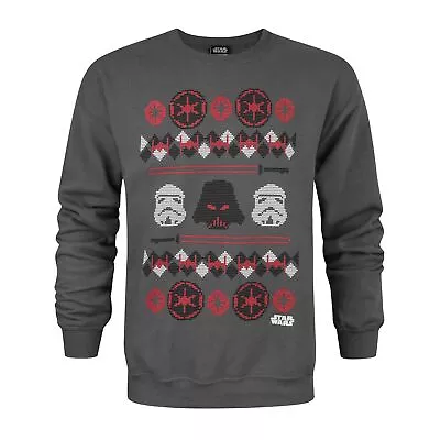Buy Star Wars Mens Darth Vader Fair Isle Christmas Sweater NS4108 • 24.79£