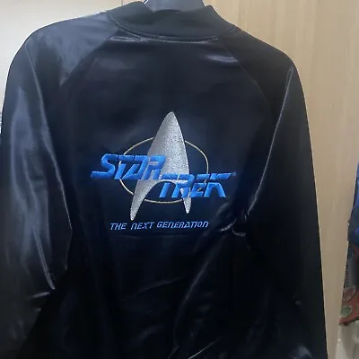 Buy STAR TREK Next Generation Jacket Satin Embroidered , Bought At Convention L/XL • 74.99£