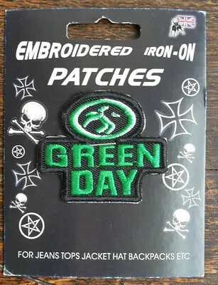 Buy Green Day Embroidered Iron On Patch. Band Merchandise For Jackets, Backpacks Etc • 2.40£