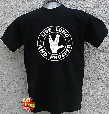 Buy LIVE LONG AND PROSPER Spock Star Trek Nimoy T Shirt All Sizes • 13.99£