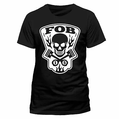 Buy Official Fall Out Boy Gear Head Mens Black T Shirt Fall Out Boy Tee • 13.95£