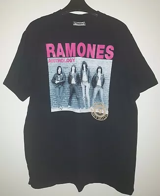 Buy The Ramones THE ROXX VINTAGE 2002 Mens T-Shirt HEY HO LETS GO Anthology Size L • 100£
