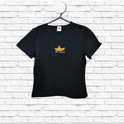 Buy Embroidered Beatles Yellow Submarine Ladies T-Shirt • 4.50£
