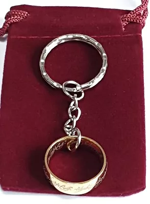Buy Lord Of The Rings Inscribed Ring Keyring, In Velvet Gift Bag • 5.99£