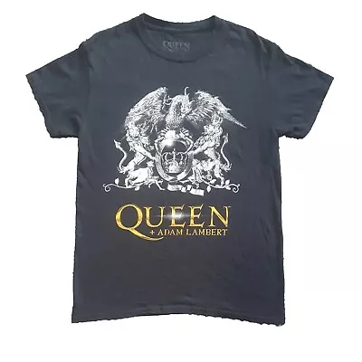 Buy Queen + Adam Lambert T Shirt Bohemian Rhapsody Tour 2019 Black Official Merch S • 49.45£