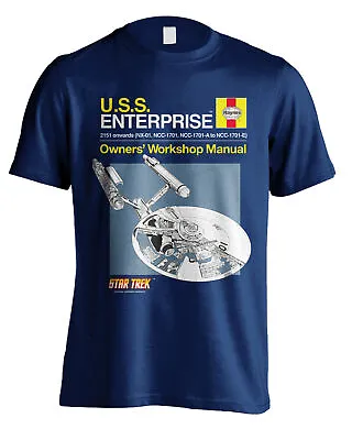 Buy Star Trek Haynes Enterprise Manual Licensed Tee T-Shirt Men • 15.99£