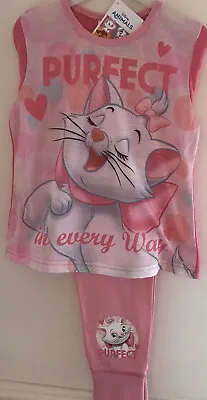 Buy Disney Marie Aristocats ~ Age 4/5 Years Pink Cotton  Pyjama Set • 11.99£