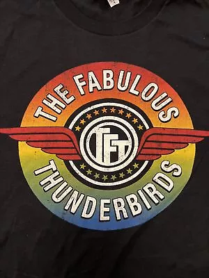 Buy NWOT The Fabulous Thunderbirds T-Birds ‘Wings’ Concert Tour Shirt Medium Black • 28.34£