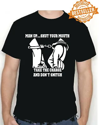 Buy MAN UP T-Shirt / Tee / Kray Twins / Fighting / Prison / Skinhead / Cuffs / S-XXL • 11.99£