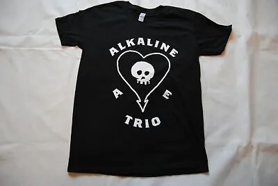 Buy Alkaline Trio Classic Heart Skull Logo T Shirt New Official Goddamnit Crimson  • 10.99£
