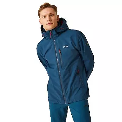 Buy Regatta Mens Bosfield II Waterproof Jacket Breathable Coat Articulated Sleeves • 55.95£