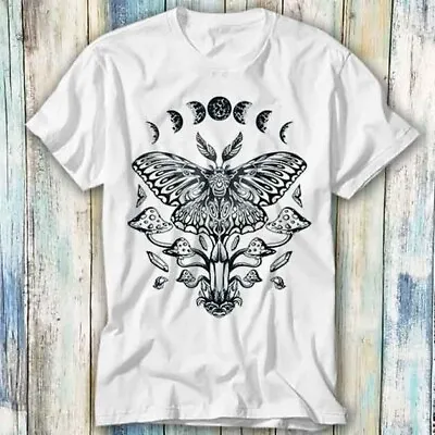 Buy Magic Mushroom Moon Phase Butterfly T Shirt Meme Gift Top Tee Unisex 1165 • 6.35£