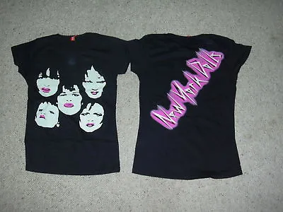 Buy New York Dolls Faces Ladies Skinny T Shirt New Official Glam Too Much Too Soon • 6.99£