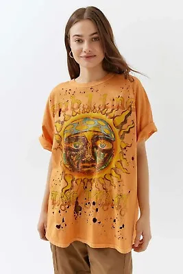 Buy Urban Outfitters Women's X Sublime Distressed With Holes Oversized Tee T-Shirt • 23.67£