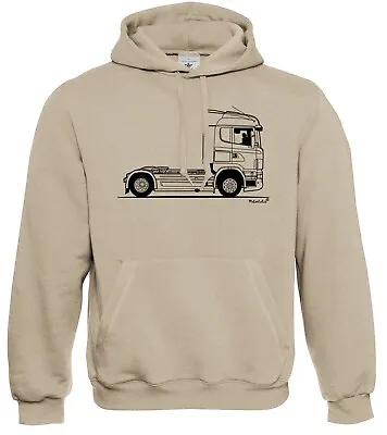 Buy Mens Original Sketch Scania R Series Lorry Truck Driver Hoodie S - 5XL • 28.99£