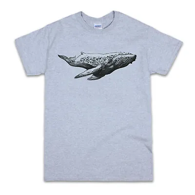 Buy Humpback Whale T Shirt Drawing Art Print Orca Blue Ocean Planet Mens Women Tee • 14.99£
