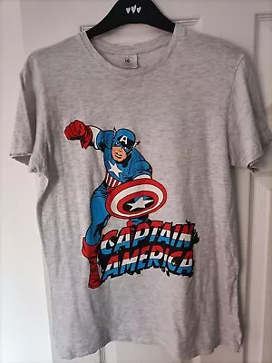 Buy Marvel Captain America T Shirt Size Small • 5£