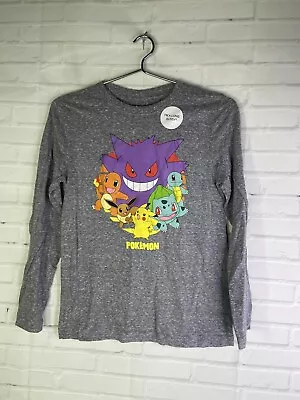 Buy Pokemon Boys Group Crew Squirtle Charmander Bulbasaur Pikachu T-Shirt Size M • 14.79£
