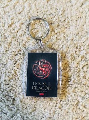 Buy House Of The Dragon House Targaryen Promo Keyring Merch. Game Of Thrones • 1.50£