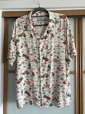 Buy Mens  Lost Stock  Beach/Summer Shirt, Lobster /Pineapple Pattern, Size L • 3.99£