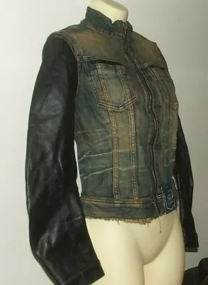 Buy BN G Star Slim Tailor Custom Jacket Med. Aged Destroy Comfort Blue Rust Denim  S • 25£