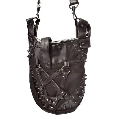 Buy Vixxsin Conjure Studded Pentagram Crossbody Goth  Handbag Purse A-CONJURE-B-1 • 55.75£