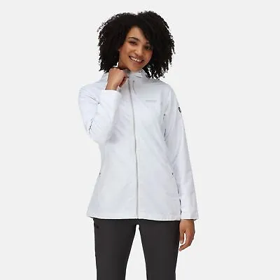 Buy Regatta Women's Hamara III Waterproof Breathable Hiking Jacket - White • 28.45£
