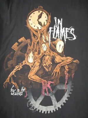 Buy Swedish Metal Band IN FLAMES  Fear Is The Wekness  Concert Tour (SM) T-Shirt • 18.94£