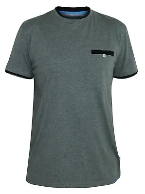 Buy D555 Duke Large Mens Khaki T-shirt With Double Layer 2xl (ks60138) • 18.50£