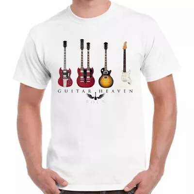 Buy Guitar Heaven Rock Funny Cool Gift Men Women Retro T Shirt 2458 • 6.35£